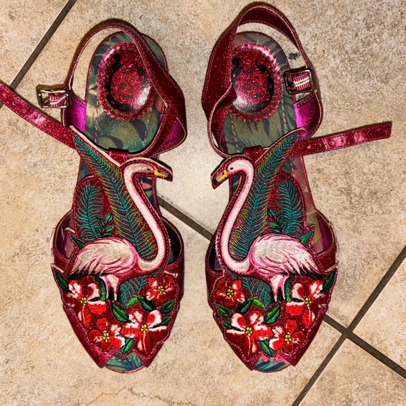 Miss L Fire Shoes Rare Miss L Fire Flamingo Agogo Sandals Poshmark